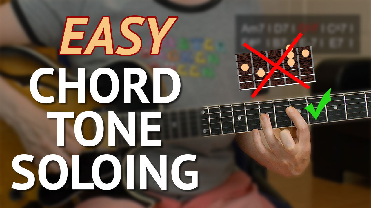 Easy Chord Tone Soloing Guitar Lesson
