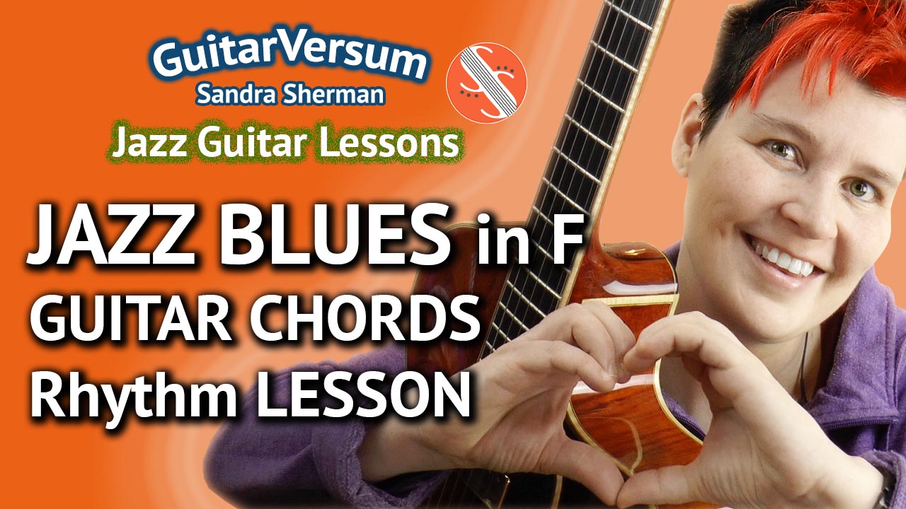 Jazz Blues in F Guitar Chords Lesson