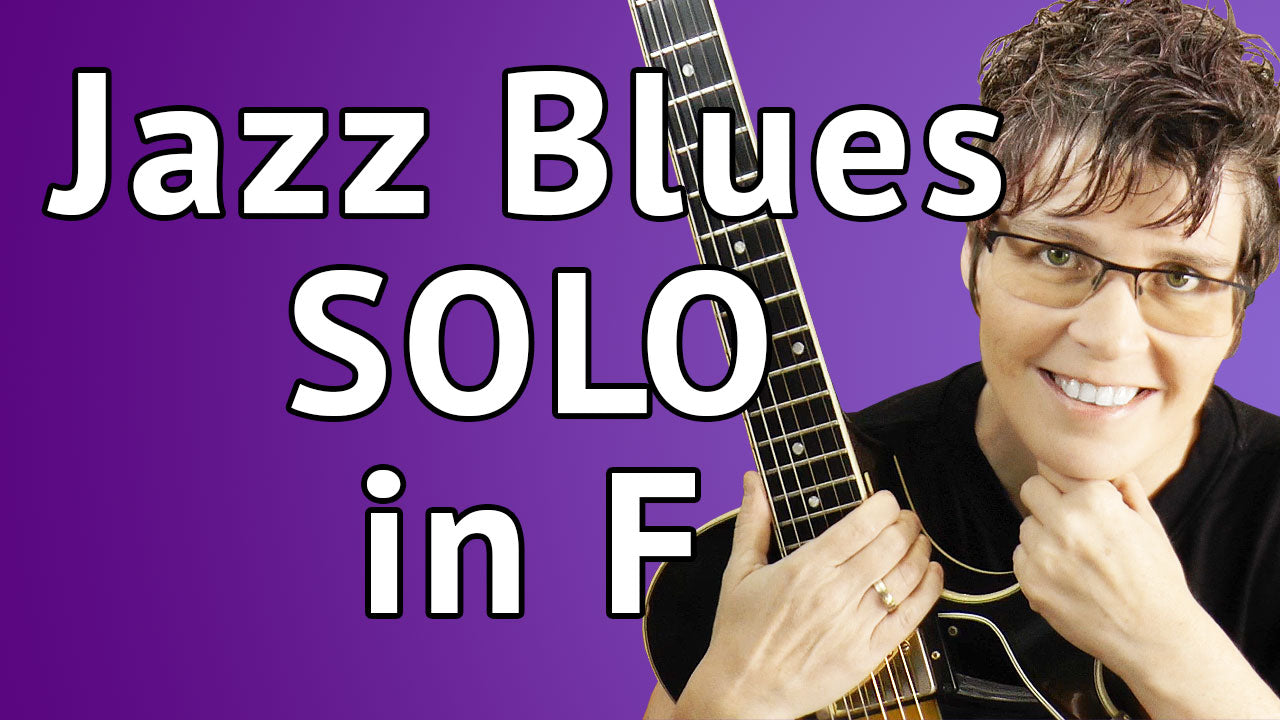 Jazz Blues in F Guitar Solo - Lesson