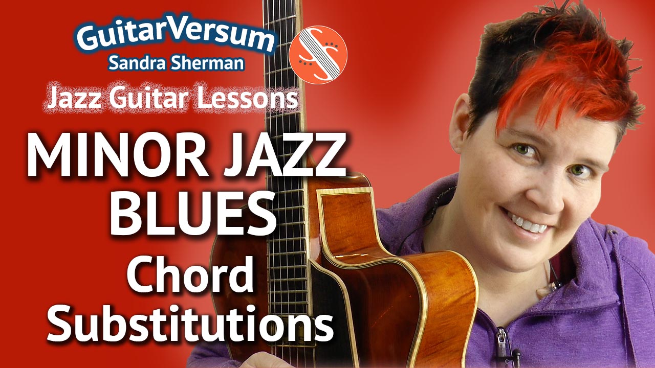 Minor Jazz Blues with Chord Substitutions - Guitar Lesson
