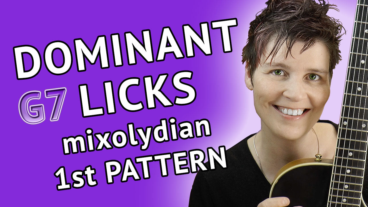 Dominant G7 Licks - Mixolydian 1st Pattern Guitar Lesson
