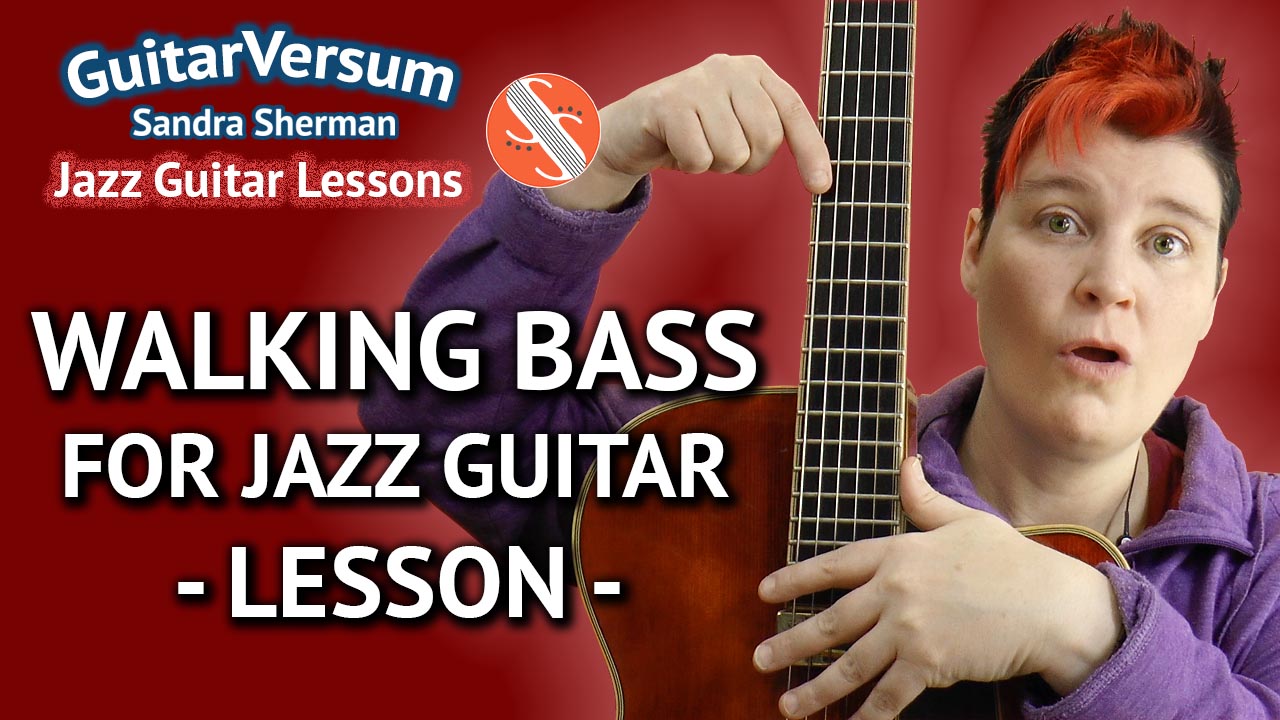 Walking Bass For Jazz Guitar - Lesson